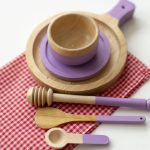 ست هفت تکه ظرف چوبی اسباب بازی مامان کوچولو - Image 4