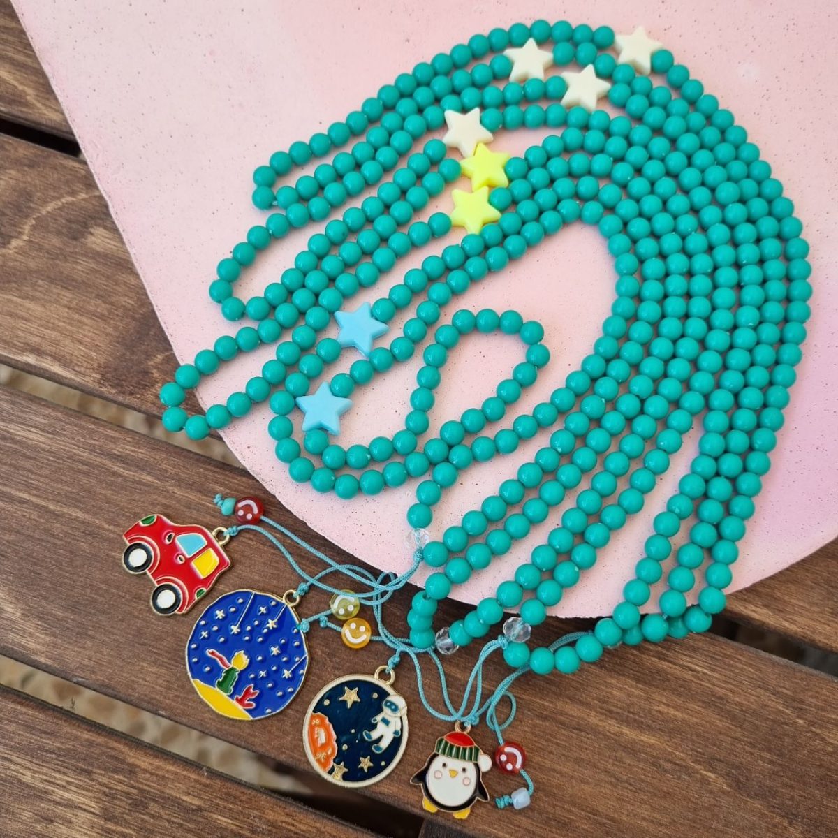 تسبیح صد تایی با خرجکار فانتزی پسرانه - Image 2