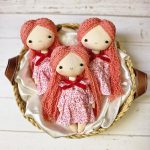 عروسک با لباس پارچه ای و موی رنگی - Image 5