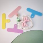 آویز کیف و موبایل قلبی مرواریدی - Image 5